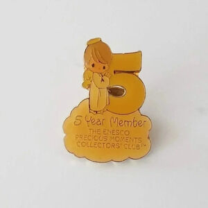 Precious Moments 5 Year Enesco Member Pin Angel